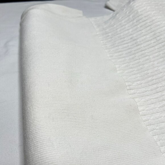 Staud Cecily Open-Back Cable-Knit Maxi Dress White Rainbow Eyelet Detail Medium - Picture 16 of 16